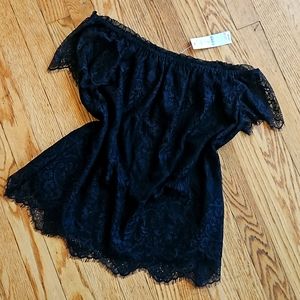 White house black market off shoulder top